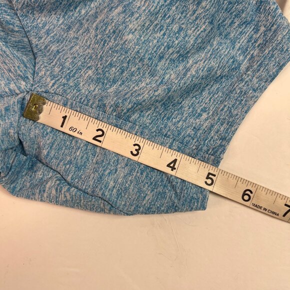 Liberty Pro NWT Blue Heather Running Shorts Women's Zip Pockets Drawstring Waist - Picture 6 of 7